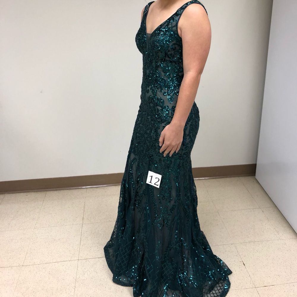 Green formal dress